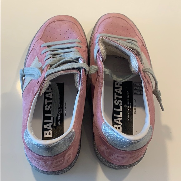 Golden Goose Ball Star Pink-Silver Glitter - Picture 3 of 7